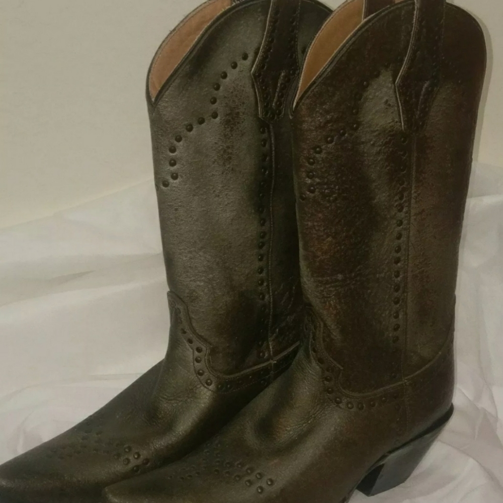 Justin Bronze Granite Cowboy Boots
